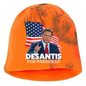 Ron DeSantis For President 2024 Election Proud Republican Kati - Camo Knit Beanie