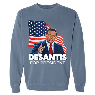Ron DeSantis For President 2024 Election Proud Republican Garment-Dyed Sweatshirt