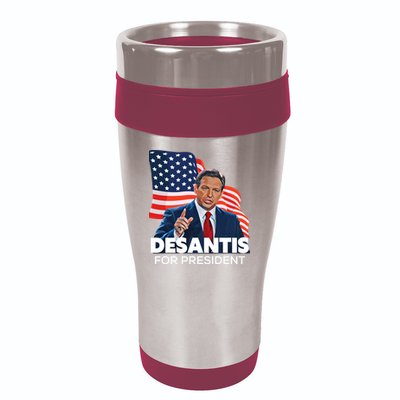 Ron DeSantis For President 2024 Election Proud Republican 16oz Travel Tumbler