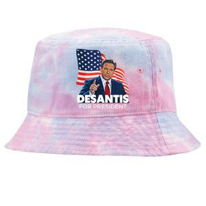 Ron DeSantis For President 2024 Election Proud Republican Tie-Dyed Bucket Hat