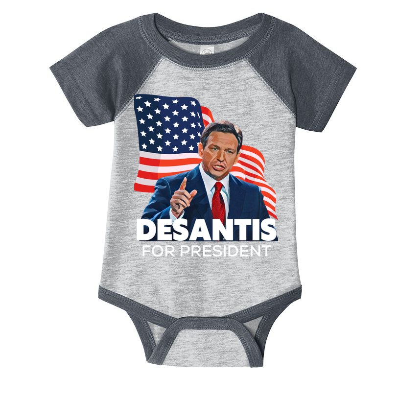 Ron DeSantis For President 2024 Election Proud Republican Infant Baby Jersey Bodysuit