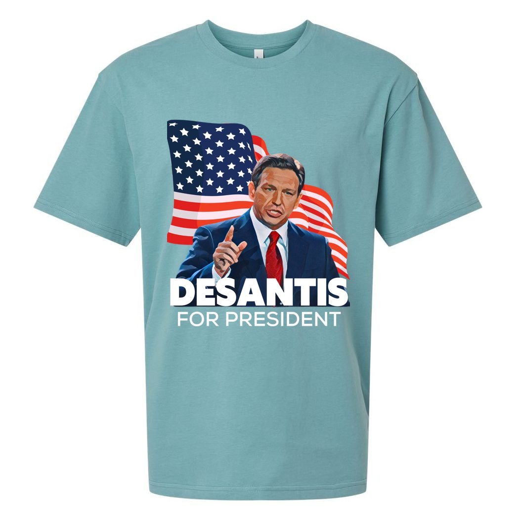 Ron DeSantis For President 2024 Election Proud Republican Sueded Cloud Jersey T-Shirt