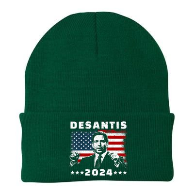 Ron DeSantis For President 2024 Election Proud Republican Knit Cap Winter Beanie