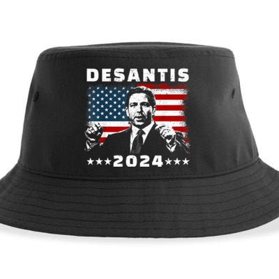 Ron DeSantis For President 2024 Election Proud Republican Sustainable Bucket Hat