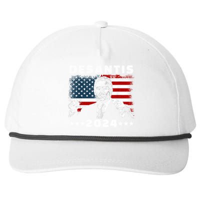 Ron DeSantis For President 2024 Election Proud Republican Snapback Five-Panel Rope Hat