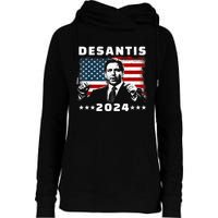 Ron DeSantis For President 2024 Election Proud Republican Womens Funnel Neck Pullover Hood