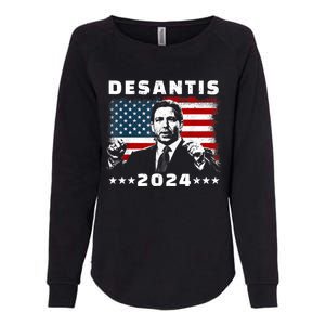 Ron DeSantis For President 2024 Election Proud Republican Womens California Wash Sweatshirt