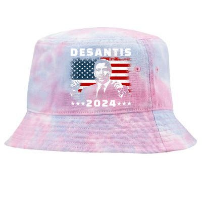 Ron DeSantis For President 2024 Election Proud Republican Tie-Dyed Bucket Hat