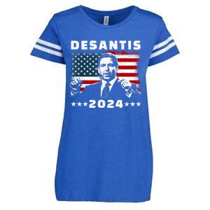 Ron DeSantis For President 2024 Election Proud Republican Enza Ladies Jersey Football T-Shirt