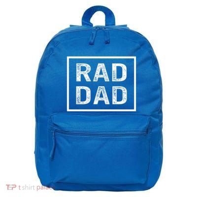 Rad Dad FatherS Day Cool First Time Husband Daddy Grandpa Gift 16 in Basic Backpack