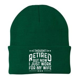 Retirement Design For Retired Husband Dad Retirees Knit Cap Winter Beanie