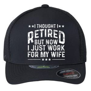 Retirement Design For Retired Husband Dad Retirees Flexfit Unipanel Trucker Cap