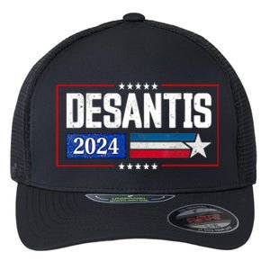 Ron DeSantis For President 2024 Election Proud Republican Flexfit Unipanel Trucker Cap