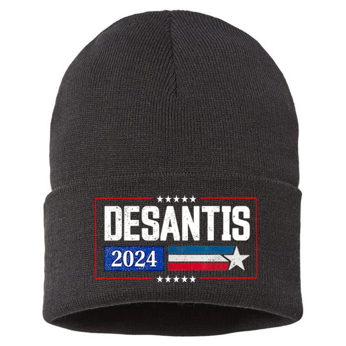 Ron DeSantis For President 2024 Election Proud Republican Sustainable Knit Beanie