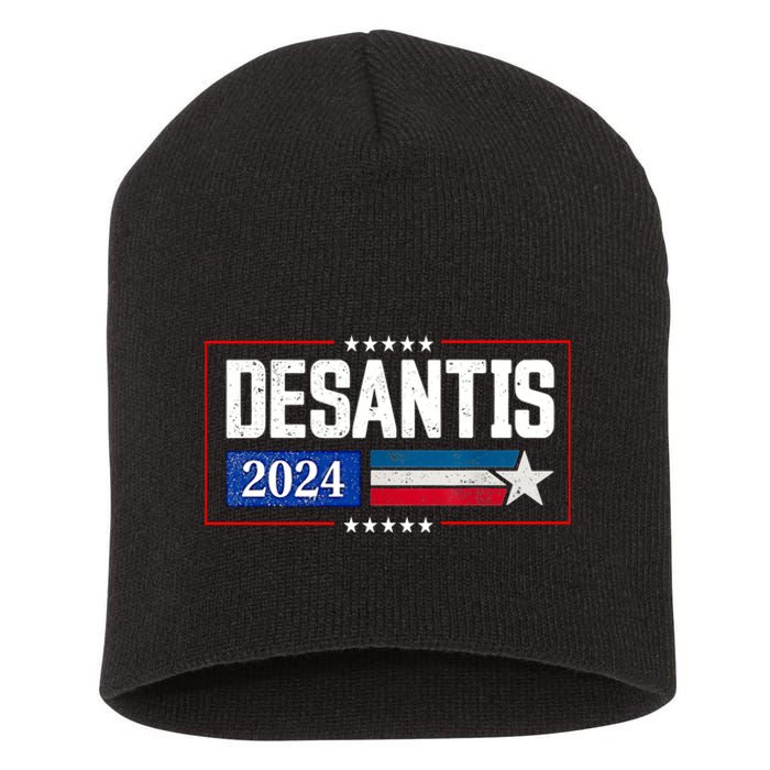 Ron DeSantis For President 2024 Election Proud Republican Short Acrylic Beanie