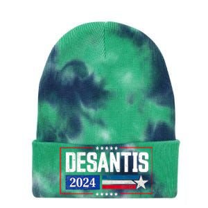 Ron DeSantis For President 2024 Election Proud Republican Tie Dye 12in Knit Beanie