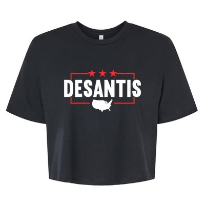 Ron DeSantis For President 2024 Election Proud Republican Bella+Canvas Jersey Crop Tee