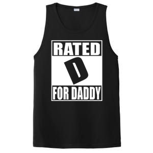 Rated D For Daddy Funny Gift For Dad Father's Day PosiCharge Competitor Tank