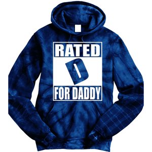 Rated D For Daddy Funny Gift For Dad Father's Day Tie Dye Hoodie