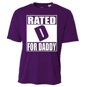 Rated D For Daddy Funny Gift For Dad Father's Day Cooling Performance Crew T-Shirt