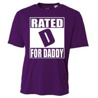 Rated D For Daddy Funny Gift For Dad Father's Day Cooling Performance Crew T-Shirt