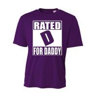 Rated D For Daddy Funny Gift For Dad Father's Day Performance Sprint T-Shirt