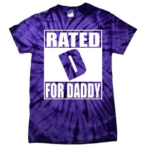 Rated D For Daddy Funny Gift For Dad Father's Day Tie-Dye T-Shirt