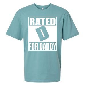 Rated D For Daddy Funny Gift For Dad Father's Day Sueded Cloud Jersey T-Shirt