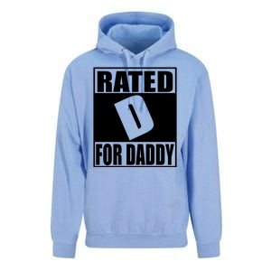 Rated D For Daddy Funny Gift For Dad Father's Day Unisex Surf Hoodie