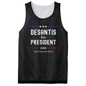 Ron Desantis For President 2024 Mesh Reversible Basketball Jersey Tank