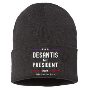 Ron Desantis For President 2024 Sustainable Knit Beanie