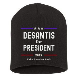 Ron Desantis For President 2024 Short Acrylic Beanie