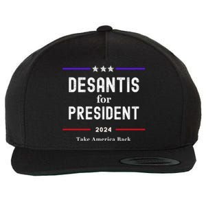 Ron Desantis For President 2024 Wool Snapback Cap