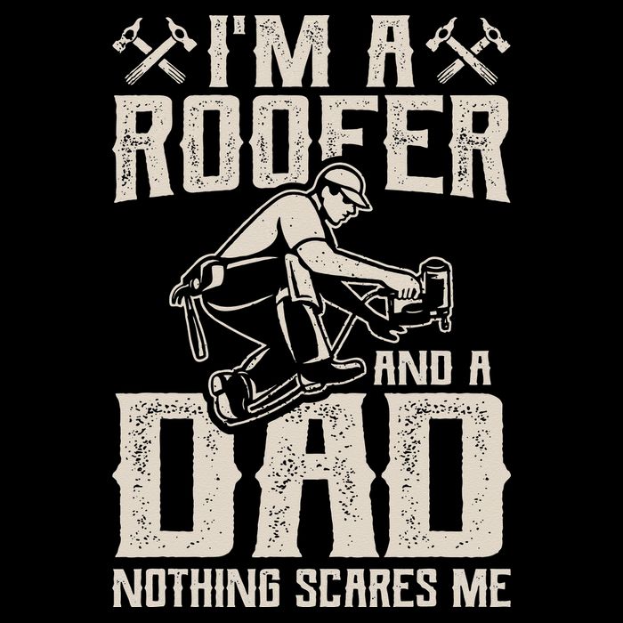 Roofer Dad Funny Roofing Novelty Drawstring Bag