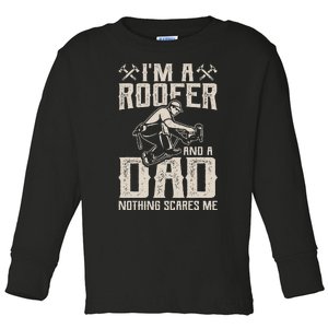 Roofer Dad Funny Roofing Novelty Toddler Long Sleeve Shirt