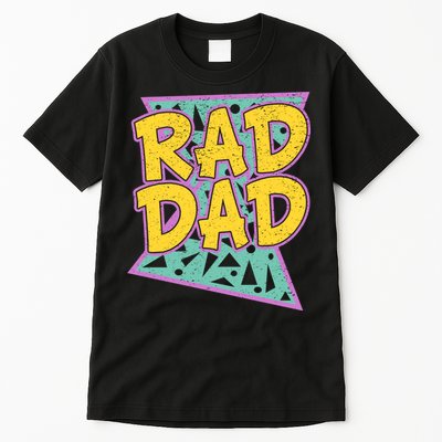 Rad Dad Fathers Day Gift For Daddy Tall T-Shirt