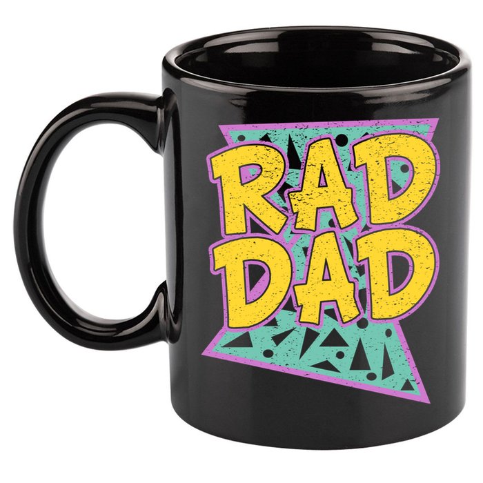 Rad Dad Fathers Day Gift For Daddy 11oz C Handle Ceramic Mug