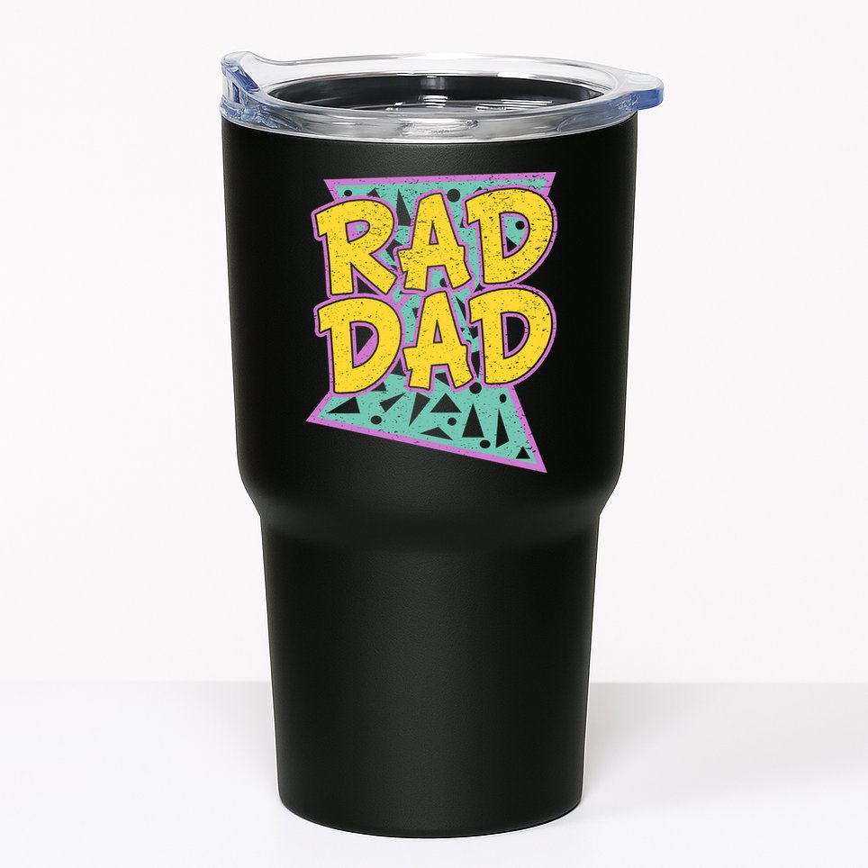 Rad Dad Fathers Day Gift For Daddy Tumbler