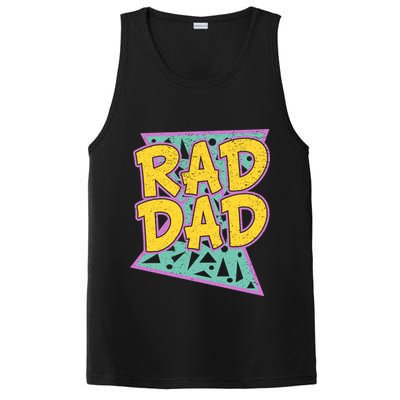 Rad Dad Fathers Day Gift For Daddy PosiCharge Competitor Tank