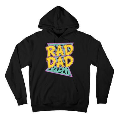 Rad Dad Fathers Day Gift For Daddy Tall Hoodie