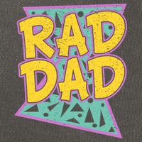 Rad Dad Fathers Day Gift For Daddy Cotton Canvas Backpack
