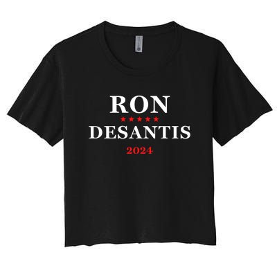 Ron Desantis For President 2024 Women's Crop Top Tee