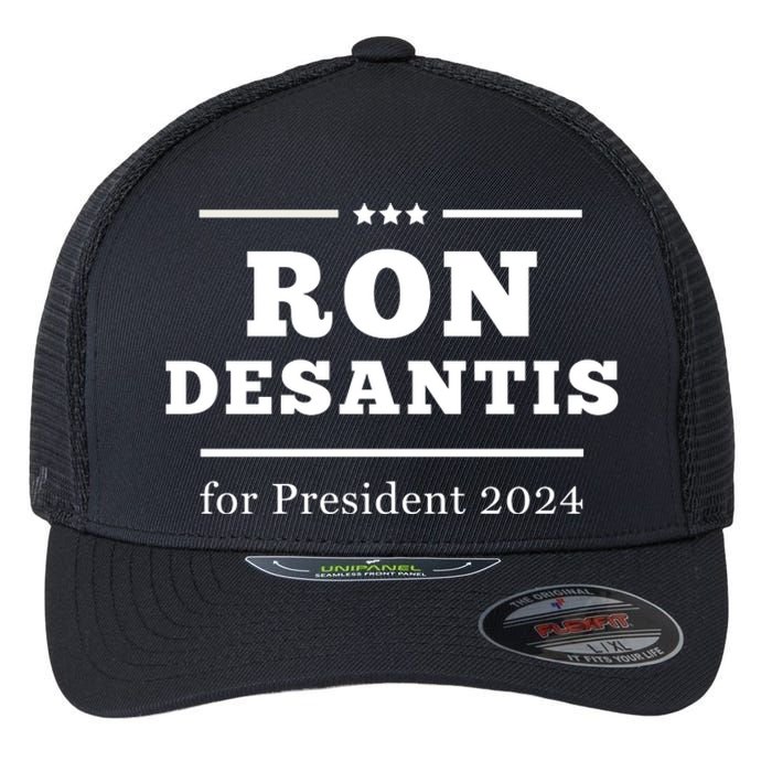 Ron Desantis For President 2024 Flexfit Unipanel Trucker Cap