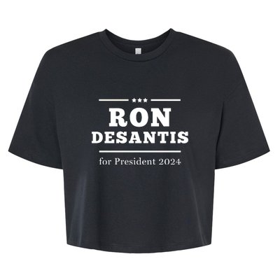 Ron Desantis For President 2024 Bella+Canvas Jersey Crop Tee