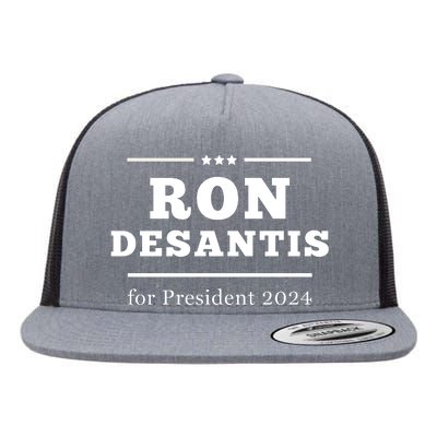 Ron Desantis For President 2024 Flat Bill Trucker Hat