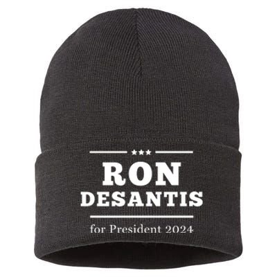 Ron Desantis For President 2024 Sustainable Knit Beanie