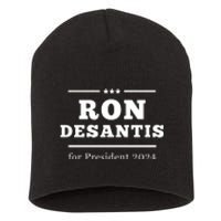 Ron Desantis For President 2024 Short Acrylic Beanie