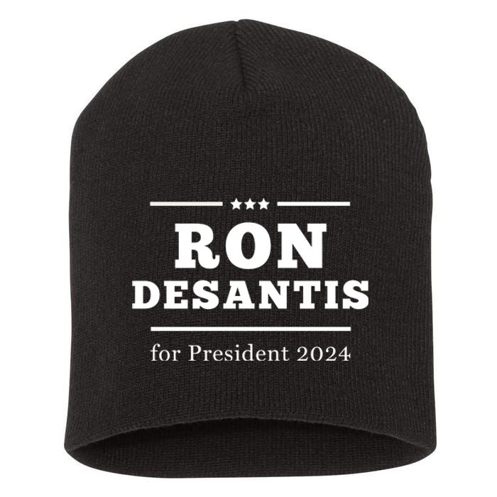 Ron Desantis For President 2024 Short Acrylic Beanie