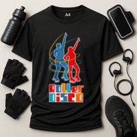 Roller Disco Gift Cooling Performance Crew T-Shirt