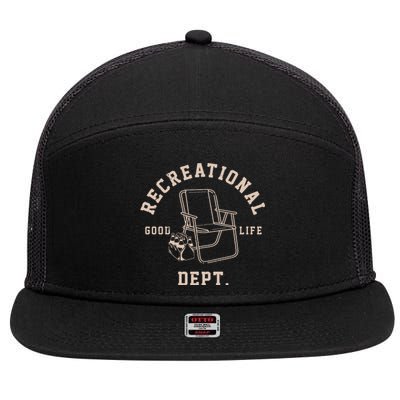 Recreation Department Good Life 7 Panel Mesh Trucker Snapback Hat